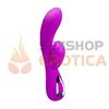 Vibrador con estimulador de clitoris carga usb y control bluetooth